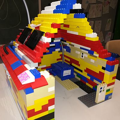Modell eines Energiesparhauses